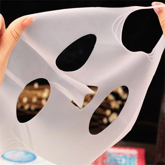 Máscara Facial 3D de Silicone Reutilizável – Hidratante, Lifting, Anti-Rugas