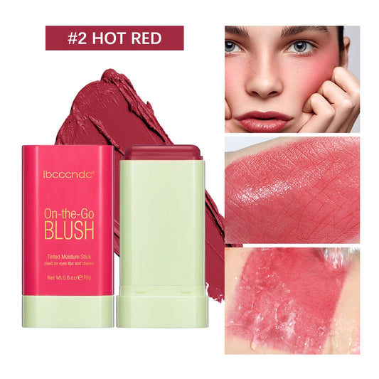 Blush em Stick Creme – À Prova de Água, Longa Duração, Acabamento Natural