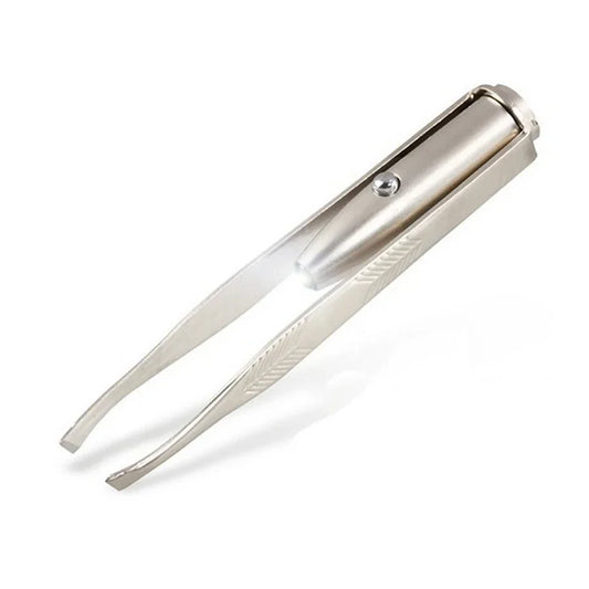 Pinça de Sobrancelha com Luz LED – Precisão Iluminada para Moldar Sobrancelhas