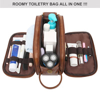 Kit de Higiene Pessoal para Homem – Resistente à Água, Pele Sintética, Viagem