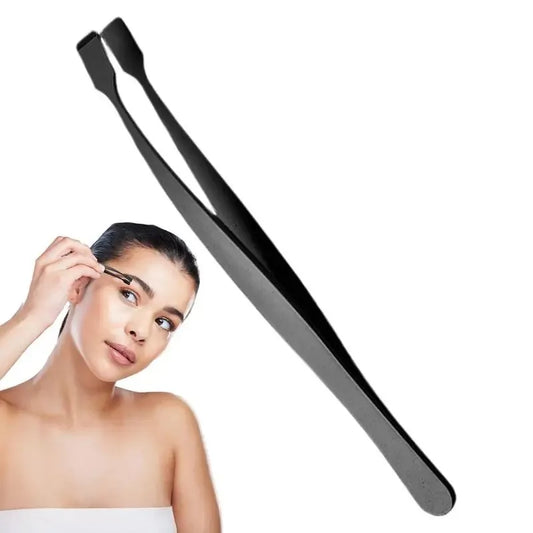 Pinça Aplicadora de Cílios Antiderrapante – Precisão Profissional para Casa e Salão
