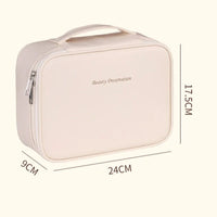 Bolsa de Maquilhagem Dupla Camada – Grande Capacidade, Design Luxo