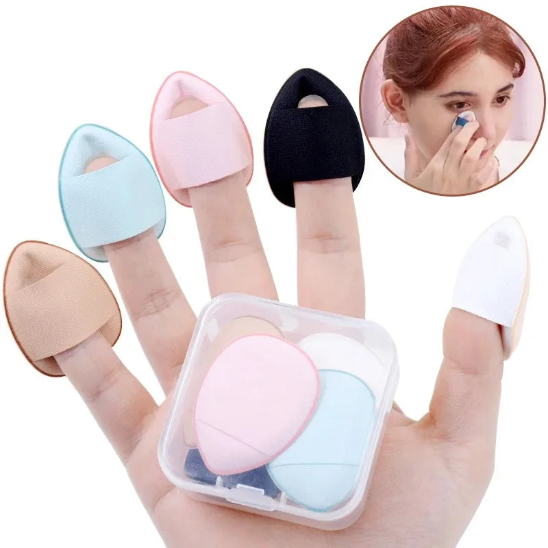 Mini Esponjas de Dedo para Maquilhagem – Base, BB Cream e Corretivo (5/10 unidades)
