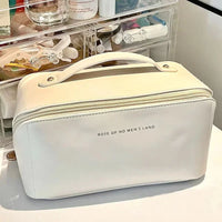 Organizador de Maquilhagem Multifuncional com Zip – Bolsa Interna, Estilo Elegante para Viagem