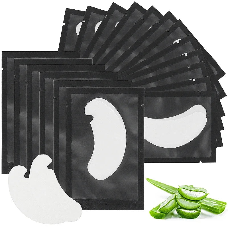 Adesivos de Gel para Extensão de Cílios – 50 a 500 Pares, Uso Profissional