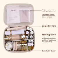Bolsa de Maquilhagem Dupla Camada – Grande Capacidade, Design Luxo
