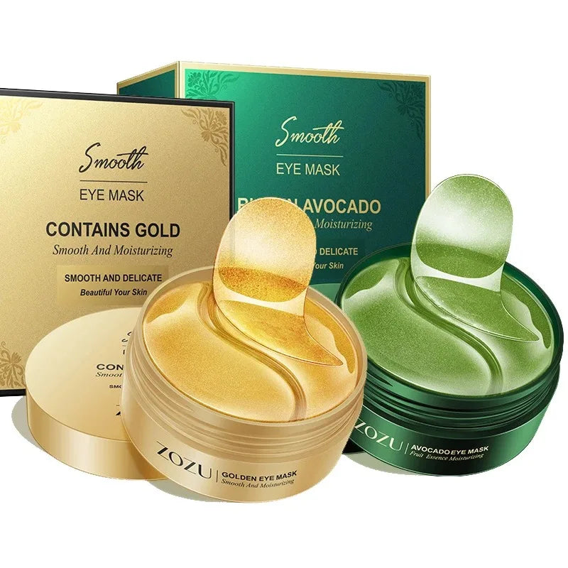 Máscaras de Olhos Abacate & Ouro – Anti-Rugas, Anti-Bolsas e Hidratantes (60/120 un.)