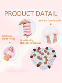 Mini Esponjas de Maquilhagem em Pó – Base, Corretivo e BB Cream (15, 30 ou 60 un.)