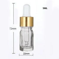 Frascos de Vidro com Conta-Gotas – Recarregáveis, 5ml a 100ml